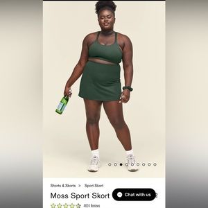 girlfriend collective sport skort - small